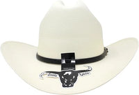 Cuernos Chuecos 150X Sinaloa Style Western Cowboy Shantung Straw Hat - Brim 3"