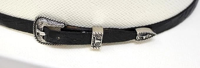 Cuernos Chuecos 150X Sinaloa Style Western Cowboy Shantung Straw Hat - Brim 3"