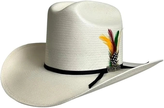 Cuernos Chuecos 100X Durango Style Western Cowboy Shantung Straw Hat