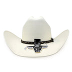 Cuernos Chuecos 100X Maverick Style Western Cowboy Shantung Straw Hat
