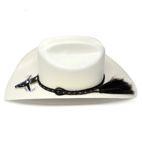 Cuernos Chuecos 100X Maverick Style Western Cowboy Shantung Straw Hat