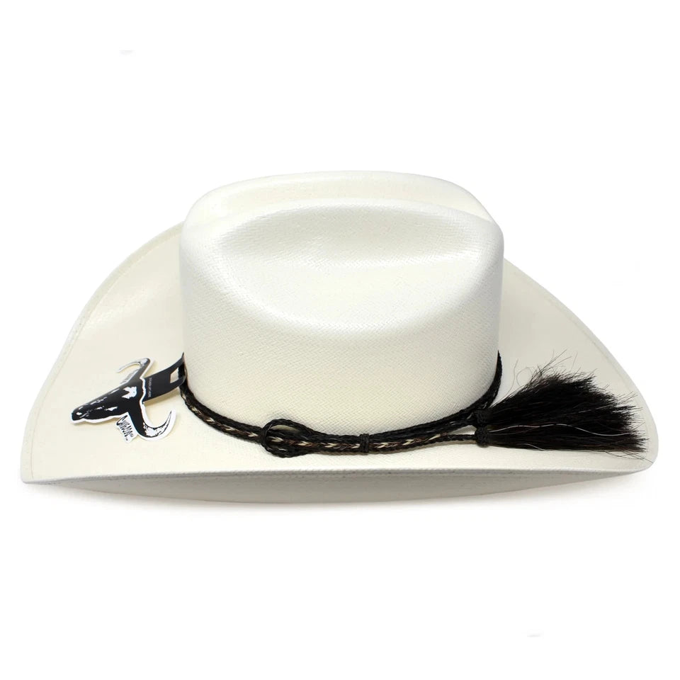 Cuernos Chuecos 100X Maverick Style Western Cowboy Shantung Straw Hat
