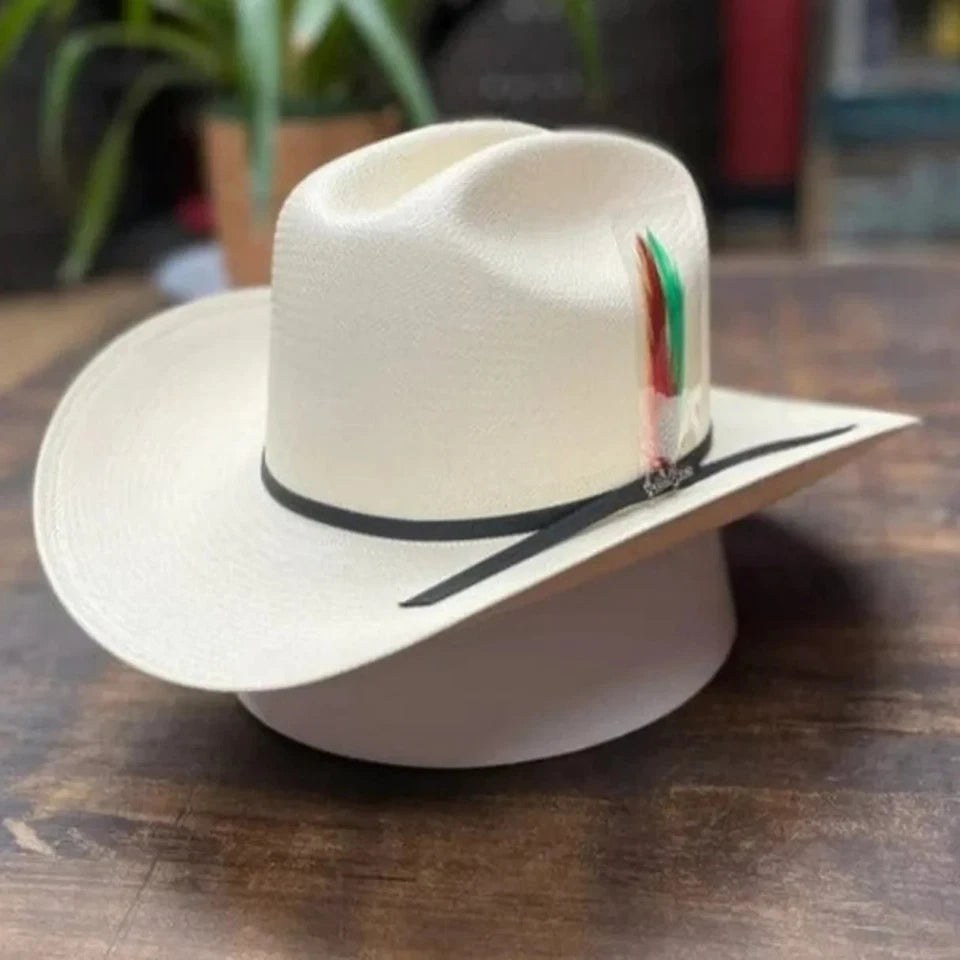 Tombstone 100X Sinaloa Chaparral Style Western Cowboy Shantung Straw Hat