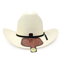 Tombstone 100X Johnson Style Western Cowboy Shantung Straw Hat - Tall Crown Brim 3"