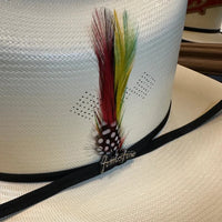 Tombstone 100X Johnson Style Western Cowboy Shantung Straw Hat - Tall Crown Brim 3"