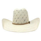 Tombstone 100X Ranger Flower Minnick Style Western Cowboy Shantung Straw Hat