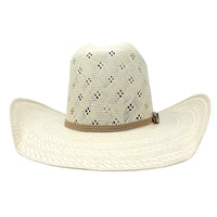 Tombstone 100X Ranger Flower Minnick Style Western Cowboy Shantung Straw Hat