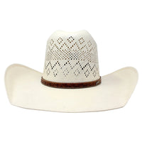 Tombstone 100X Ranger Diamond Minnick Style Western Cowboy Shantung Straw Hat