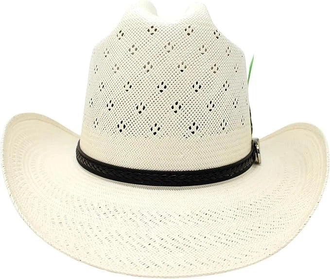 Tombstone 30X El Viejon Flower Style Western Cowboy Shantung Straw Hat