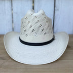 Tombstone 30X El Viejon Flower Style Western Cowboy Shantung Straw Hat