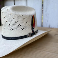 Tombstone 30X El Viejon Flower Style Western Cowboy Shantung Straw Hat