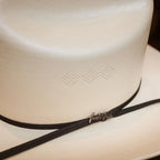 Sombrero Tombstone 15X Johnson Style Western Cowboy Straw Hat with Feather