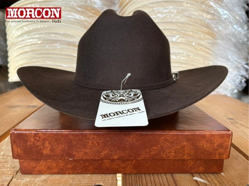 Men’s Morcon 20X Sinaloa Rancher (M-5) Style Western Cowboy Fur Felt Hat - Chocolate