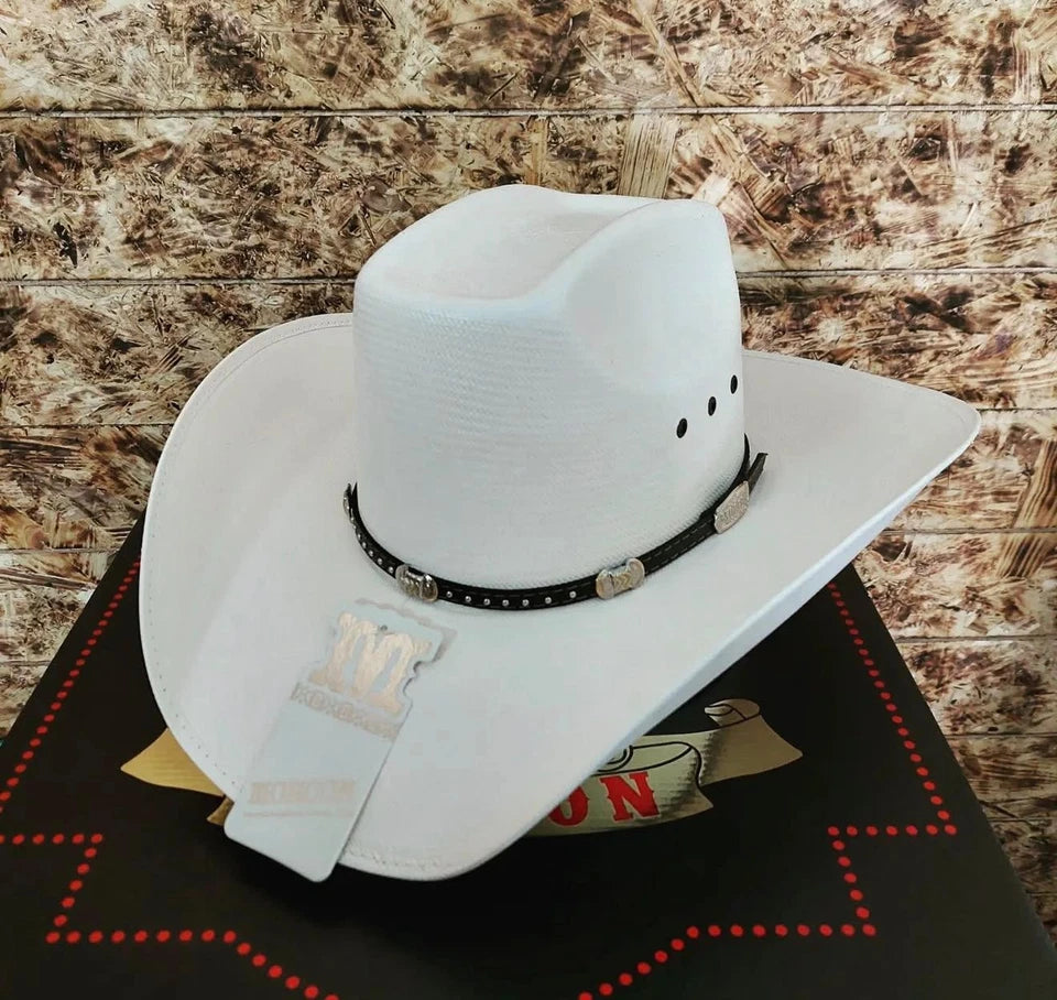 Men's Sombrero Morcon 100X 8 Segundos Style Western Cowboy Straw Hat