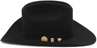 Morcon 200X El Diamante Sinaloa Style Western Cowboy Rabbit Fur Felt Hat - Black