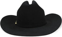 Morcon 200X El Diamante Sinaloa Style Western Cowboy Rabbit Fur Felt Hat - Black