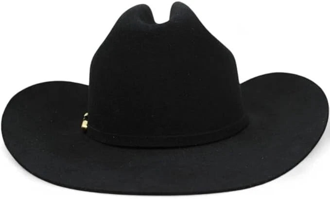Morcon 200X El Diamante Sinaloa Style Western Cowboy Rabbit Fur Felt Hat - Black