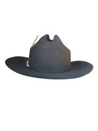Morcon 200X El Diamante Sinaloa Style Western Cowboy Rabbit Fur Felt Hat - Black