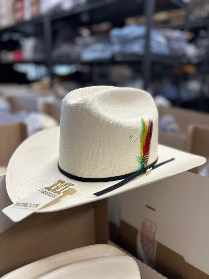 Men's Morcon 300X El Fantasma Style Western Cowboy Shantung Straw Hat