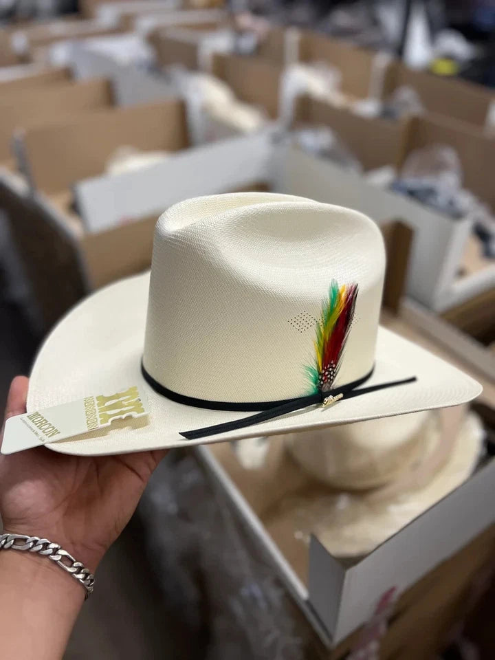 Men's Morcon 300X El Fantasma Style Western Cowboy Shantung Straw Hat