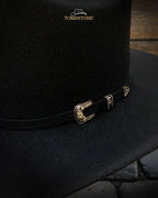 Tombstone 20X Ranger Minnick Style Western Cowboy Fur Felt Hat - Black