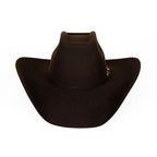 Tombstone 20X 8 Segundos Brick Crown Style Western Cowboy Fur Felt Hat - Brown
