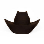 Tombstone 20X 8 Segundos Brick Crown Style Western Cowboy Fur Felt Hat - Brown