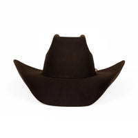 Tombstone 20X 8 Segundos Brick Crown Style Western Cowboy Fur Felt Hat - Brown