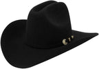 Tombstone 20X Sonora Style Western Cowboy Fur Felt Hat - Black