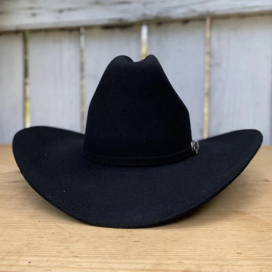 Tombstone 20X Sonora Style Western Cowboy Fur Felt Hat - Black