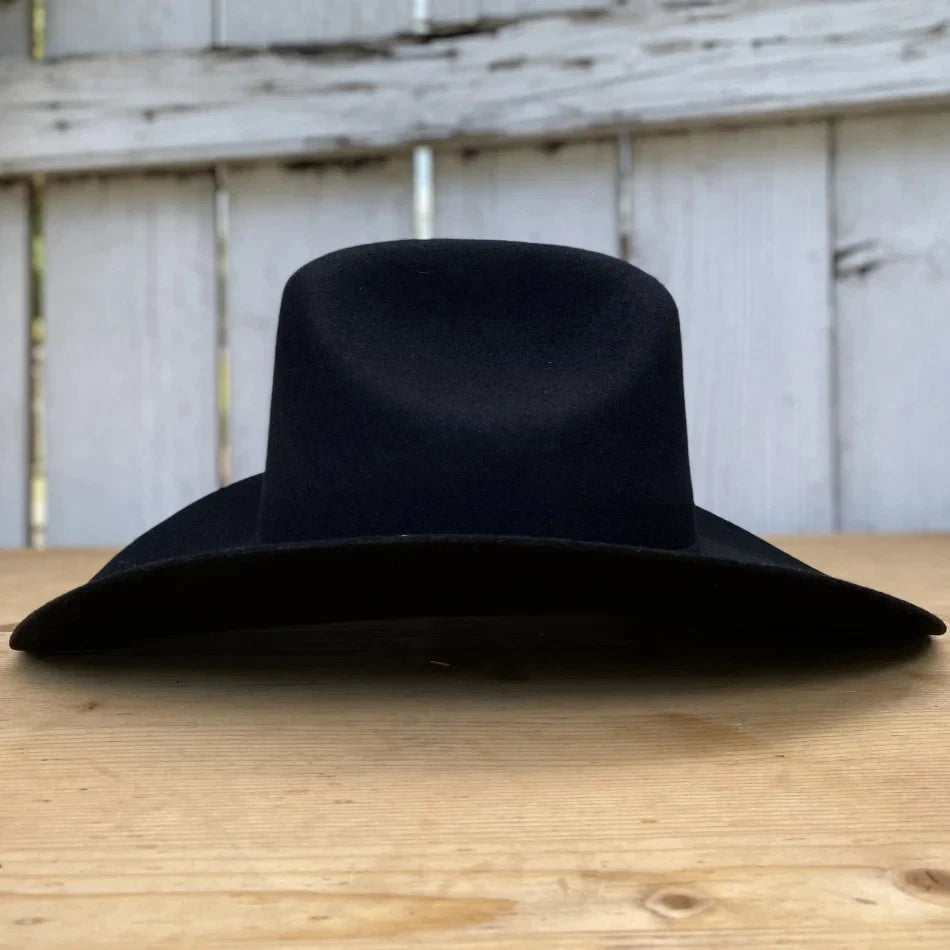 Tombstone 20X Sonora Style Western Cowboy Fur Felt Hat - Black