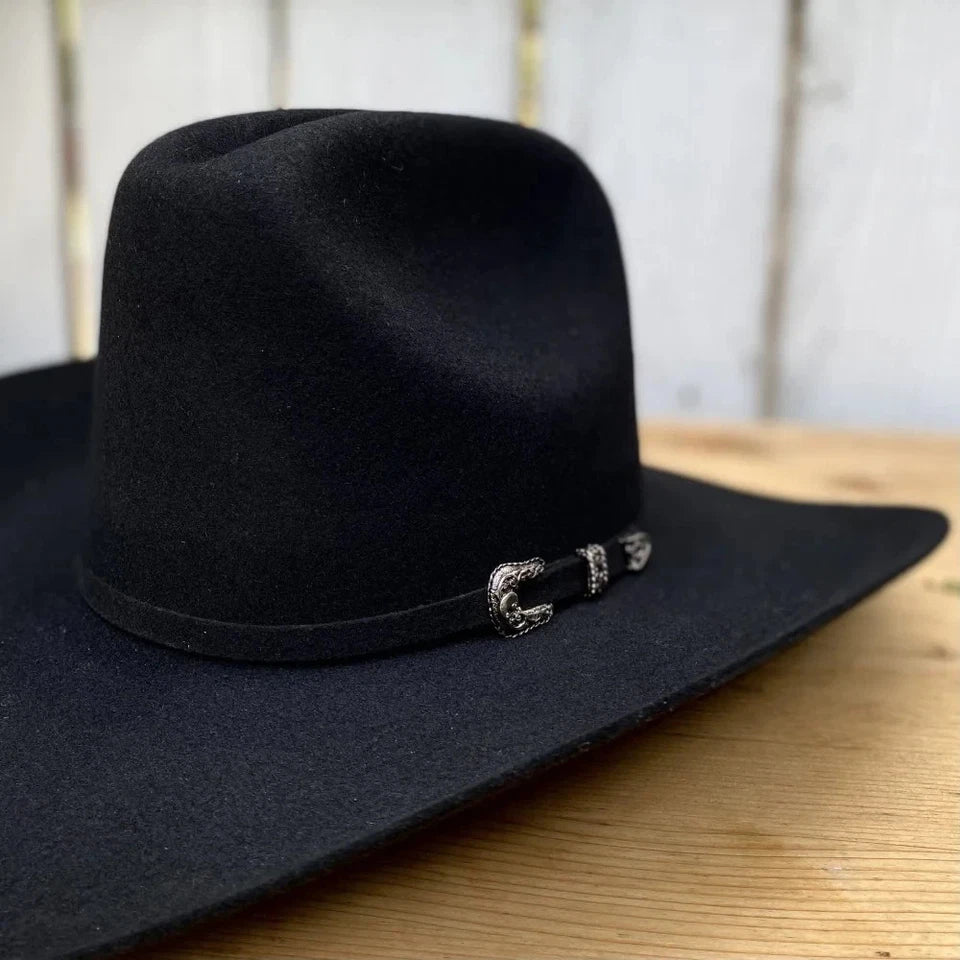 Tombstone 20X Sonora Style Western Cowboy Fur Felt Hat - Black