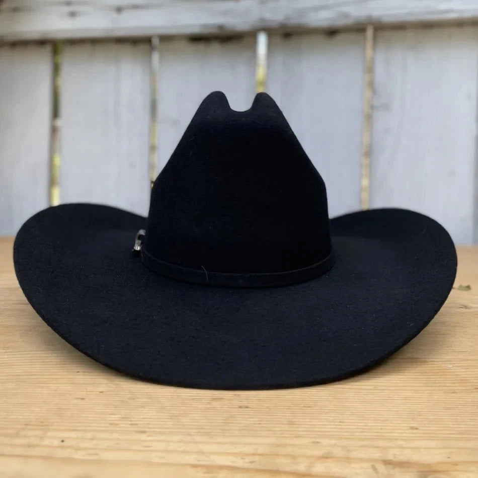 Tombstone 20X Sonora Style Western Cowboy Fur Felt Hat - Black