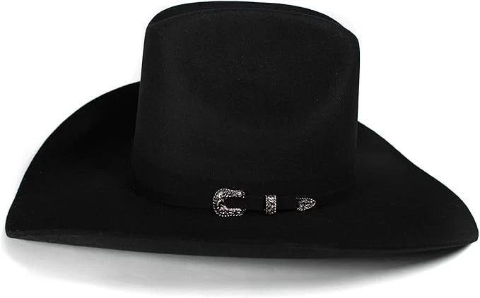 Tombstone 20X Sonora Style Western Cowboy Fur Felt Hat - Black
