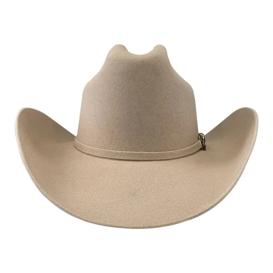 Tombstone 20X Los Dos Carnales Patron Style Western Cowboy Fur Felt Hat - Beige