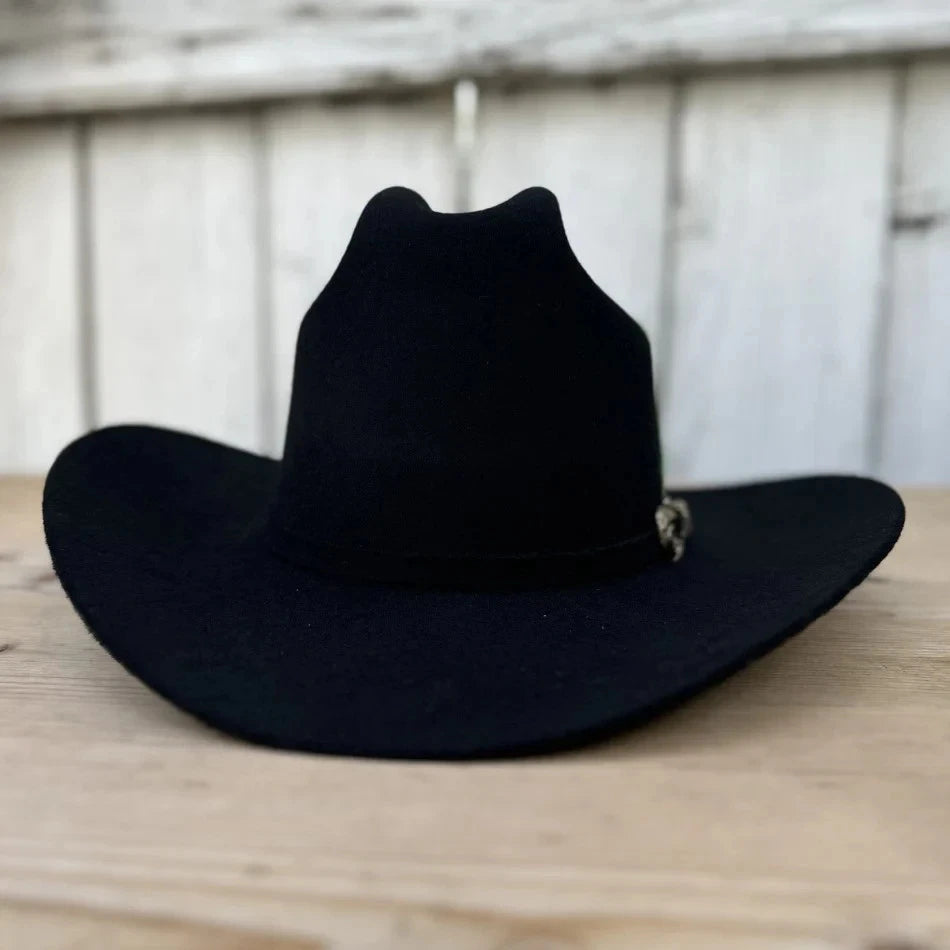 Tombstone 20X Marlboro Rancher Style Western Cowboy Fur Felt Hat - Black