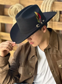Tombstone 20X Marlboro Rancher Style Western Cowboy Fur Felt Hat - Black