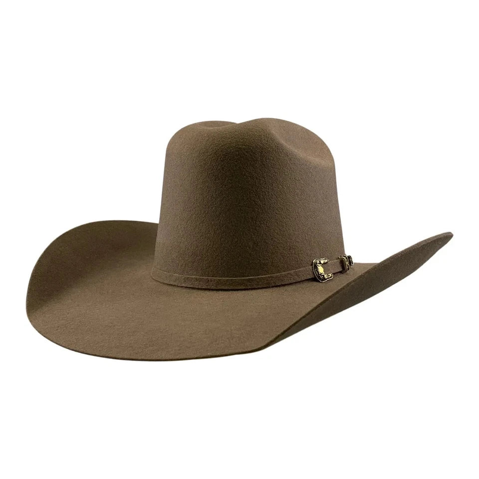 Tombstone 20X Ranger Minnick Style Western Cowboy Fur Felt Hat - Oak Brown