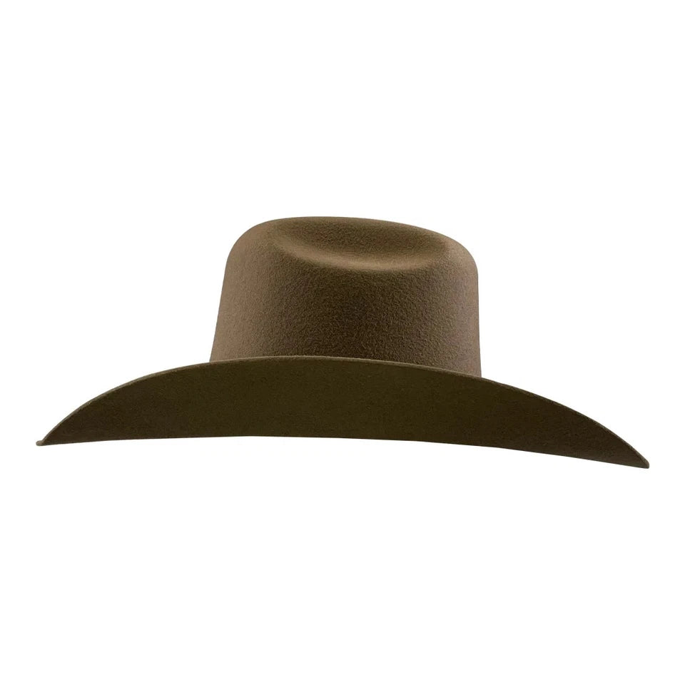 Tombstone 20X Ranger Minnick Style Western Cowboy Fur Felt Hat - Oak Brown