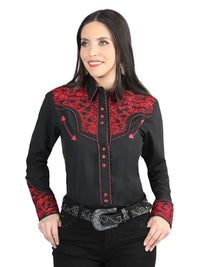 Women's Lord of the Skies Embroidery Shirt Black/Red 44344