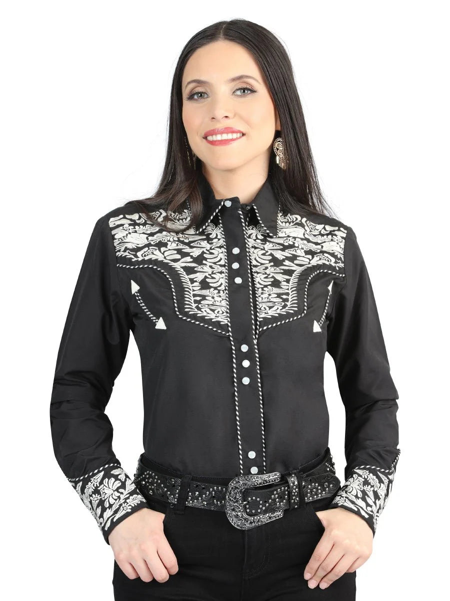 Centenario Lord of the Skies Embroidery Shirt Black/Silver 44342