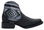 Women´s Silverton Shania All Leather Square Toe Short Boots-Black
