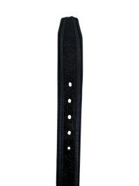 Shark Skin Print Western Belt with Removable Metal Buckle - Black - OriginalWestern.com