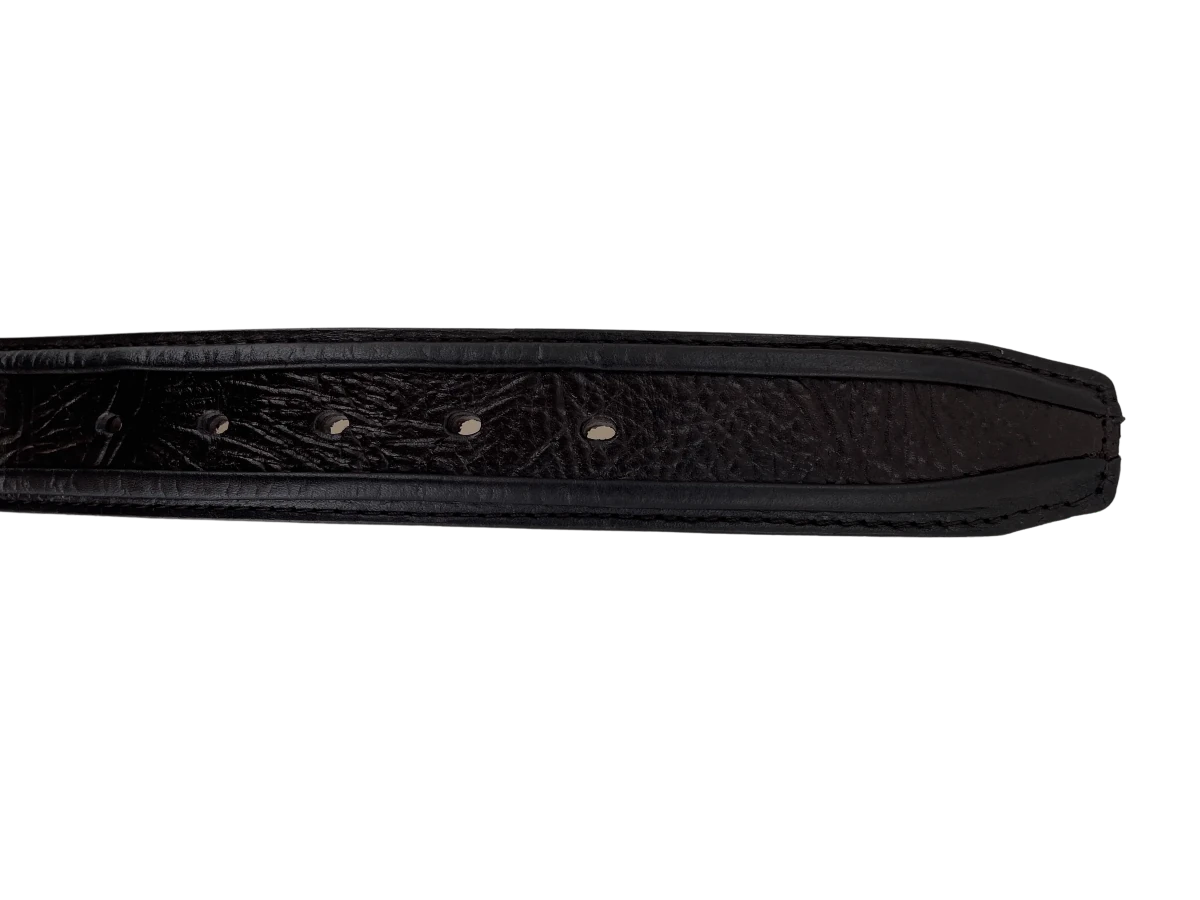 Shark Skin Print Western Belt with Removable Metal Buckle - Brown - OriginalWestern.com