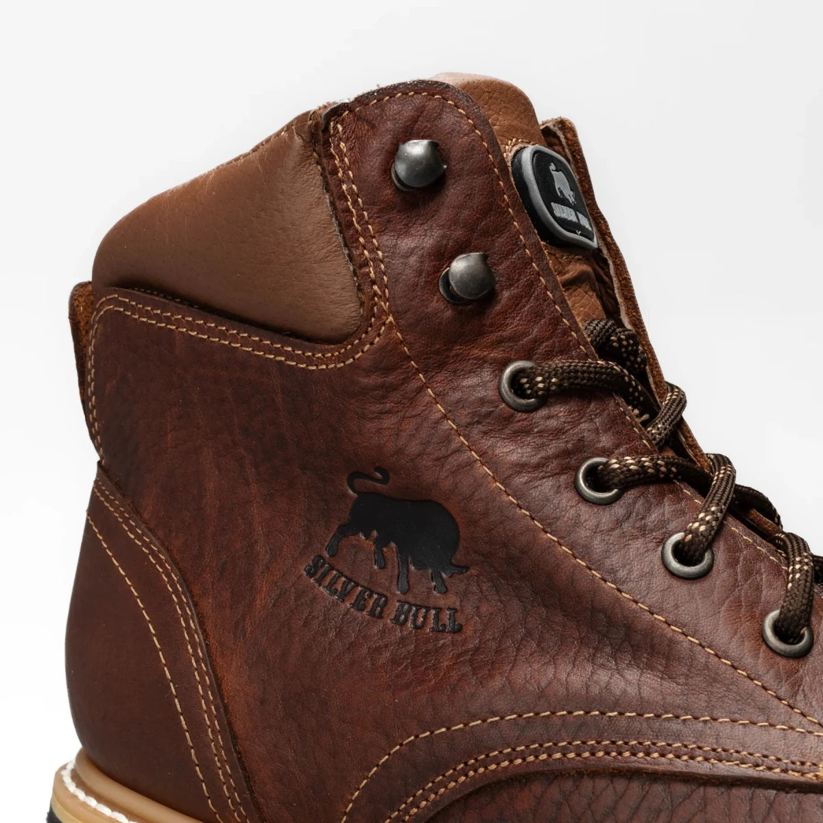 Silver Bull Leather Dual Density Sole Ankle Work Boot–Brown - OriginalWestern.com