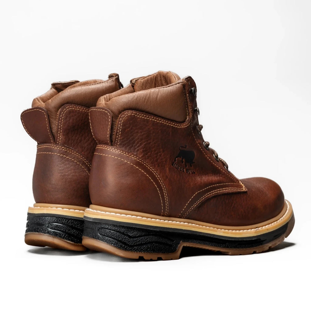 Silver Bull Leather Dual Density Sole Ankle Work Boot–Brown - OriginalWestern.com