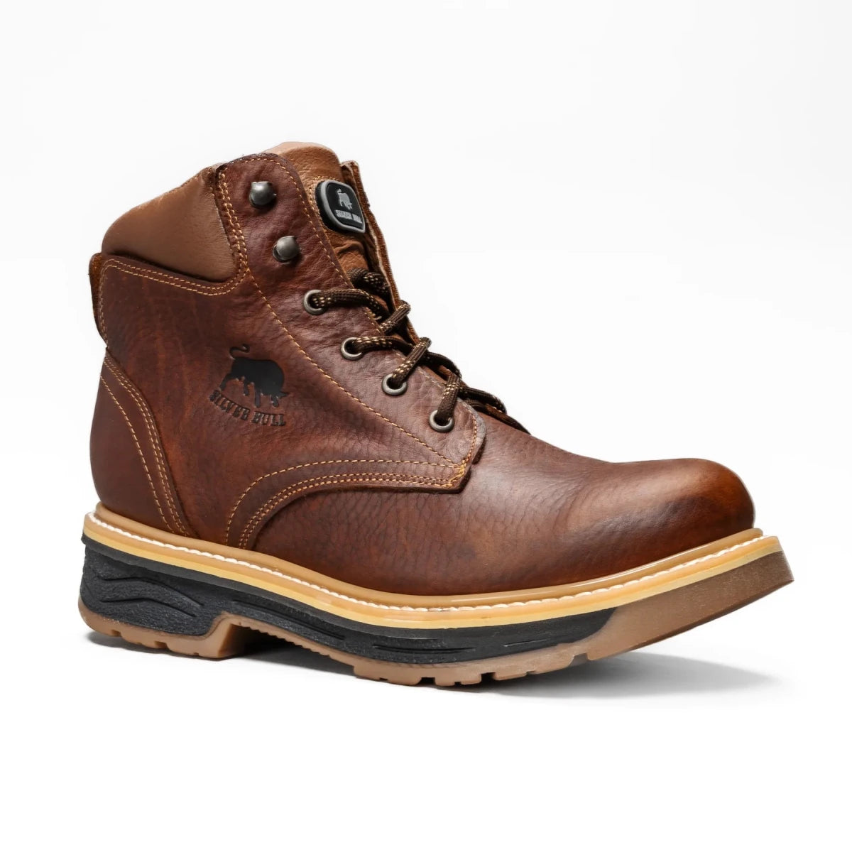 Silver Bull Leather Dual Density Sole Ankle Work Boot–Brown - OriginalWestern.com