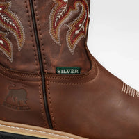 Silver Bull Leather Dual Density Sole Work Boot–Brown - OriginalWestern.com