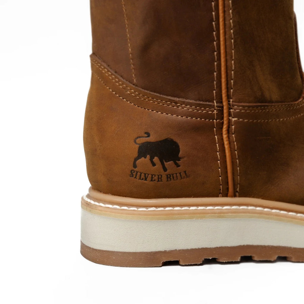 Silver Bull Leather Dual Density Work Boot–Brown - OriginalWestern.com