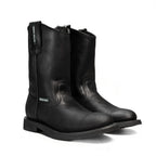 Silver Bull Leather PU SB-800 Rubber Sole Work Boots – Black - OriginalWestern.com